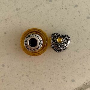 Pandora Citrine November Charms